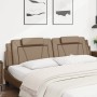 Cabecero de cama acolchado cuero sintético capuchino 200 cm de , Cabeceros y pies de cama - Ref: Foro24-374818, Precio: 70,89...
