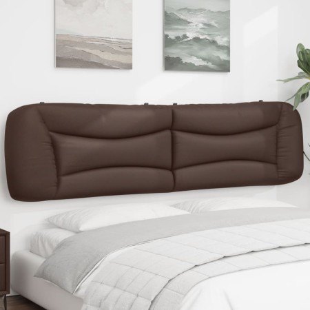 Cabecero de cama acolchado cuero sintético marrón 200 cm de , Cabeceros y pies de cama - Ref: Foro24-374625, Precio: 85,17 €,...