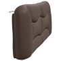 Cabecero de cama acolchado cuero sintético marrón 200 cm de , Cabeceros y pies de cama - Ref: Foro24-374625, Precio: 85,17 €,...