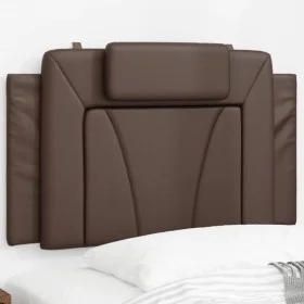 Cabecero de cama acolchado cuero sintético marrón 90 cm de , Cabeceros y pies de cama - Ref: Foro24-374769, Precio: 28,04 €, ...
