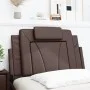 Cabecero de cama acolchado cuero sintético marrón 90 cm de , Cabeceros y pies de cama - Ref: Foro24-374769, Precio: 28,04 €, ...