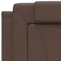 Cabecero de cama acolchado cuero sintético marrón 90 cm de , Cabeceros y pies de cama - Ref: Foro24-374769, Precio: 28,04 €, ...