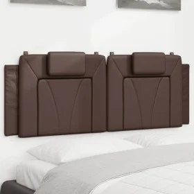 Brown synthetic leather padded headboard 120 cm by , Headboards and footboards - Ref: Foro24-374783, Price: 33,54 €, Discount: %