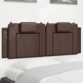 Cabecero de cama acolchado cuero sintético marrón 120 cm de , Cabeceros y pies de cama - Ref: Foro24-374783, Precio: 33,95 €,...