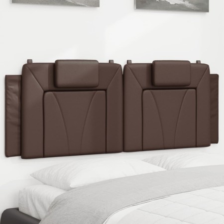 Cabecero de cama acolchado cuero sintético marrón 120 cm de , Cabeceros y pies de cama - Ref: Foro24-374783, Precio: 33,95 €,...