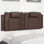 Brown synthetic leather padded headboard 120 cm by , Headboards and footboards - Ref: Foro24-374783, Price: 33,54 €, Discount: %