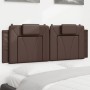 Cabecero de cama acolchado cuero sintético marrón 120 cm de , Cabeceros y pies de cama - Ref: Foro24-374783, Precio: 33,95 €,...
