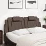 Brown synthetic leather padded headboard 120 cm by , Headboards and footboards - Ref: Foro24-374783, Price: 33,54 €, Discount: %