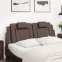 Cabecero de cama acolchado cuero sintético marrón 120 cm de , Cabeceros y pies de cama - Ref: Foro24-374783, Precio: 33,95 €,...