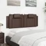 Brown synthetic leather padded headboard 120 cm by , Headboards and footboards - Ref: Foro24-374783, Price: 33,54 €, Discount: %
