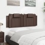 Cabecero de cama acolchado cuero sintético marrón 120 cm de , Cabeceros y pies de cama - Ref: Foro24-374783, Precio: 33,95 €,...