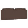 Cabecero de cama acolchado cuero sintético marrón 120 cm de , Cabeceros y pies de cama - Ref: Foro24-374783, Precio: 33,95 €,...