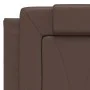 Brown synthetic leather padded headboard 120 cm by , Headboards and footboards - Ref: Foro24-374783, Price: 33,54 €, Discount: %