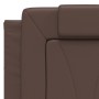 Cabecero de cama acolchado cuero sintético marrón 120 cm de , Cabeceros y pies de cama - Ref: Foro24-374783, Precio: 33,95 €,...