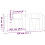 Cabecero de cama acolchado cuero sintético marrón 120 cm de , Cabeceros y pies de cama - Ref: Foro24-374783, Precio: 33,95 €,...
