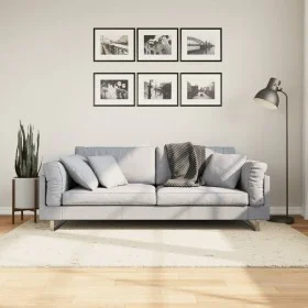 Alfombra de pelo largo moderna crema 140x200 cm de , Alfombras - Ref: Foro24-375235, Precio: 54,93 €, Descuento: %
