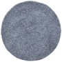Alfombra de pelo largo moderna azul Ø 100 cm de , Alfombras - Ref: Foro24-375332, Precio: 24,15 €, Descuento: %