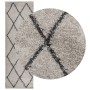 Alfombra pelo largo moderna PAMPLONA beige antracita 80x250 cm de , Alfombras - Ref: Foro24-375385, Precio: 37,30 €, Descuent...