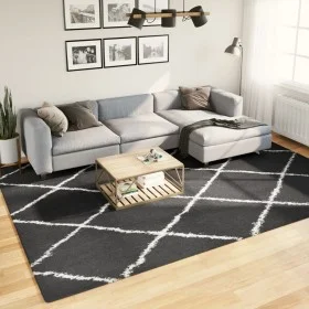 Alfombra de pelo largo moderna PAMPLONA negro y crema 240x340cm de , Alfombras - Ref: Foro24-375417, Precio: 146,22 €, Descue...