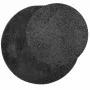 Alfombra de pelo largo moderna gris antracita Ø 80 cm de , Alfombras - Ref: Foro24-375199, Precio: 23,15 €, Descuento: %