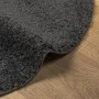 Alfombra de pelo largo moderna gris antracita Ø 80 cm de , Alfombras - Ref: Foro24-375199, Precio: 23,15 €, Descuento: %