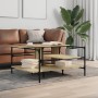 Mesa de centro madera ingeniería roble Sonoma 100x100x48,5 cm de , Mesas de centro - Ref: Foro24-842312, Precio: 78,19 €, Des...