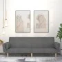 Sofá cama de 2 plazas con dos almohadas tela gris claro de , Sofás - Ref: Foro24-375869, Precio: 285,57 €, Descuento: %