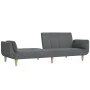 Sofá cama de 2 plazas con dos almohadas tela gris claro de , Sofás - Ref: Foro24-375869, Precio: 285,57 €, Descuento: %