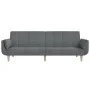 Sofá cama de 2 plazas con dos almohadas tela gris claro de , Sofás - Ref: Foro24-375869, Precio: 285,57 €, Descuento: %