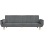 Sofá cama de 2 plazas con dos almohadas tela gris claro de , Sofás - Ref: Foro24-375869, Precio: 290,75 €, Descuento: %