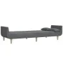 Sofá cama de 2 plazas con dos almohadas tela gris claro de , Sofás - Ref: Foro24-375869, Precio: 285,57 €, Descuento: %
