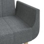 Sofá cama de 2 plazas con dos almohadas tela gris claro de , Sofás - Ref: Foro24-375869, Precio: 290,75 €, Descuento: %