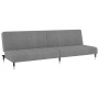 Sofá cama de 2 plazas terciopelo gris claro de , Sofás - Ref: Foro24-375874, Precio: 249,42 €, Descuento: %