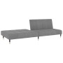 Sofá cama de 2 plazas terciopelo gris claro de , Sofás - Ref: Foro24-375874, Precio: 249,42 €, Descuento: %