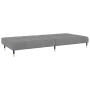 Sofá cama de 2 plazas terciopelo gris claro de , Sofás - Ref: Foro24-375874, Precio: 249,42 €, Descuento: %