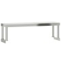 Mesa de trabajo para cocina con estante acero inox 110x30x120cm de , Restauración - Ref: Foro24-3208894, Precio: 244,00 €, De...