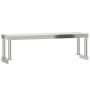 Mesa de trabajo para cocina con estante acero inox 110x55x120cm de , Restauración - Ref: Foro24-3208896, Precio: 246,40 €, De...
