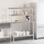 Mesa de trabajo para cocina con estante acero inox 110x55x150cm de , Restauración - Ref: Foro24-3208907, Precio: 296,64 €, De...