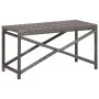 Banco de jardín ratán sintético gris 80 cm de vidaXL, Bancos de jardín - Ref: Foro24-46208, Precio: 68,18 €, Descuento: %