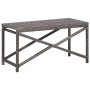 Banco de jardín ratán sintético gris 80 cm de vidaXL, Bancos de jardín - Ref: Foro24-46208, Precio: 71,74 €, Descuento: %