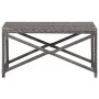 Banco de jardín ratán sintético gris 80 cm de vidaXL, Bancos de jardín - Ref: Foro24-46208, Precio: 68,18 €, Descuento: %