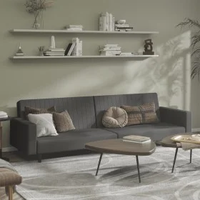 Sofá cama de 2 plazas terciopelo gris oscuro de , Sofás - Ref: Foro24-375938, Precio: 263,59 €, Descuento: %