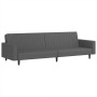 Sofá cama de 2 plazas terciopelo gris oscuro de , Sofás - Ref: Foro24-375938, Precio: 268,21 €, Descuento: %