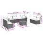 Set de muebles de jardín 9 pzas y cojines ratán sintético gris de , Conjuntos de jardín - Ref: Foro24-3259981, Precio: 495,04...