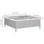 Mesa de jardín ratán y madera de acacia beige 70x70x25 cm de , Mesas de jardín - Ref: Foro24-3281631, Precio: 80,69 €, Descue...