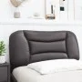 Gepolstertes Bettkopfteil aus grauem Kunstleder, 80 cm von , Kopf- und Fußteile - Ref: Foro24-374535, Preis: 42,19 €, Rabatt: %