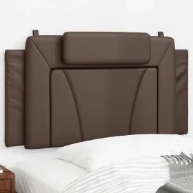 Cabecero de cama acolchado cuero sintético marrón 100 cm de , Cabeceros y pies de cama - Ref: Foro24-374776, Precio: 42,27 €,...