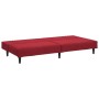 Sofá cama de 2 plazas terciopelo color vino tinto de , Sofás - Ref: Foro24-375931, Precio: 254,26 €, Descuento: %