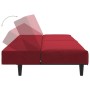 Sofá cama de 2 plazas terciopelo color vino tinto de , Sofás - Ref: Foro24-375931, Precio: 254,26 €, Descuento: %