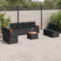 Set de sofás de jardín 8 piezas y cojines ratán sintético negro de , Conjuntos de jardín - Ref: Foro24-3259976, Precio: 499,2...